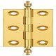 Butt Hinge Urn Finial 63x35mm Brs Polished