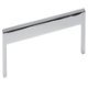 U Pull Handle Zinc Alloy Polished Chrome 28.5x492mm Fixing Centres