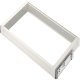 Pull Out Frame Häfele Dresscode For side panel thickness of 16 mm Width B 826 mm for cabinet width 900 mm traffic white RAL 9016