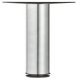Leg w Adj D60x710mm Plastic Black/Steel Stainless Steel Col