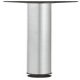 Leg w Adj D60x710mm Plastic Black/Steel Silver Col