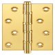 Butt Hinge BB Sqr 100x75mm Brs Black