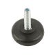 Base Leveller Plastic Black M8x22mm D30x10mm