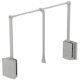 Pull Down Wardrobe Rail for Internal Wardrobe Width 770-1200 mm 2004 Installed height 850 mm Chrome plated steel rail black plastic housing and connecting parts chrome plated pull rod