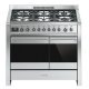 Cooker Dual Fuel with Double Oven 1200 mm Smeg Opera A4-81 - Stainless steel
