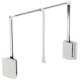 2004 WithRobe Pull Rail 600-1000mm Wht/Chrome