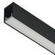 Aluminium Profile for Surface Mounting Loox5 LED Flexible Strip Lights 2102 Length 3000 mm depth 12 mm diffuser width 11 mm Black