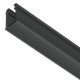 Plastic Profile for Recess Mounting Loox 5 LED Strip Lights 1101 Length 3000 mm internal width 8 mm Black