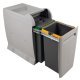 City Pull Out Waste Bin for Hinged Door Cabinets 2 x 12 litres