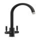 Mixer Tap Dual Lever Rangemaster Intense Matt black