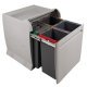 City Pull Out Waste Bin for Hinged Door Cabinets 4x 12 litres