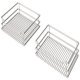 Swing Out Corner Storage Classic Silver Linear Wire Baskets Vauth-Sagel VS COR Fold For cabinet width: 800 mm For door width: 400 Left hand
