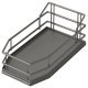 Swing Out Larder Unit Premea Lava Grey Solid Base and Wire Baskets VS TAL GATE N Complete set centre mounting height adjustable full extension Installed height: 1700 - 1950 mm for cabinet width: 300 mm