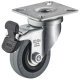 D50mm Castor Swivel with Brake Plastic Galvanised