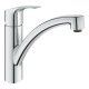 Mixer Tap Single Lever Low Spout Grohe Via Contemporary Polished chrome