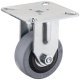 Single Wheel Castor Swivel with or without Brake Wheel Ø 50-75 mm Plate Fixing Screw-on plate or M10 threaded bolt Wheel Ø 50 mm Load capacity: 40 kg