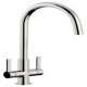 Mixer Tap Dual Lever C-Spout Abode Pico Polished chrome - AT1226