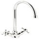 Mixer Tap Dual Lever C-Spout Abode Burford Polished chrome - AT2170