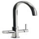 Tap 3-in-1 Tap for Hot Cold and Filtered Water C-Spout Abode Puria Aquifier   Polished chrome - AT2042
