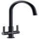 Mixer Tap Dual Lever C-Spout Abode Pico Matt black - AT2095