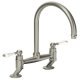 Tap Traditional Bridge C-Spout Abode Ludlow Brushed nickel - AT1217