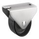 D15mm Castor Fixed without Brake Plastic Galvanised