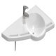 Ropox Support Washbasin Fixed LH Wht