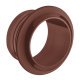 Push-Lock Rosette 16mm Plastic Brown