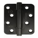Butt Hinge Concealed Bearing 3 Knuckle Fixed Pin 102 x 76 mm Stainless Steel Staggered hole pattern Square corners satin