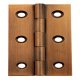 Butt Hinge 64 x 35 mm Brass Antique bronze