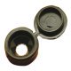 Cover Caps D12.6mm Hinged for Screws Black