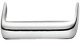 D Pull Handle Steel Polished Chrome D8x30mm 96mm Fixing Centres