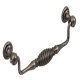 Twister Drop Handle Zinc Alloy Antique Pew 160mm Fixing Centres