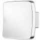 Flynn Knob Zinc Alloy Polished Chrome 57x57mm