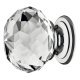 Harley Knob Glass/Brass Polished Chrome D30x41mm