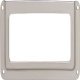 Label Frame Steel Sat Nickel Plt 69x35x2mm