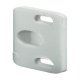 Roller Catch Indv Stop Plate Plastic Wht