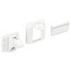 Door/Cabinet Magnetic Lock Plastic Wht