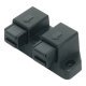 Magnetic Pressure Catch 2.5kg Dbl Plastic Black