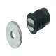 Mortice Magnetic Catch 2.0kg Steel/Plastic Black