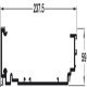 Hafele PS40 Top Guide Rail 3050mm