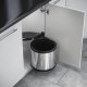 Hailo Mono SO 400 Bin Hinged 12L Stainless Steel