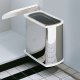 Hailo Uno 450 Bin Hinged 18L Stainless Steel/Wht