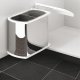 Hailo Duo 450 Bin Hinged 2x8L Stainless Steel/Wht