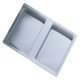 One2Four Bin Lid 13.5L Plastic Aluminium Grey