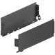 MX Std Sgl Drawer Sides 120/450mm Steel Antique