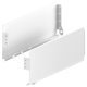 MX Std Sgl Drawer Sides 150/400mm Steel Wht