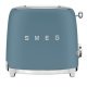 Smeg FAB TSF01SBMUK Toaster 2 Slc Steel.Blu