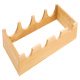 Wine Rack 4 Btl 75x460x218mm Oak/Clr