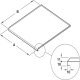 Base Unit Liner Sgl 463x496mm Matte Aluminium